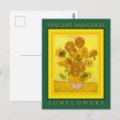 VINCENT VAN GOGH ...SONNENBLUMEN POSTKARTE (Vorne/Hinten)