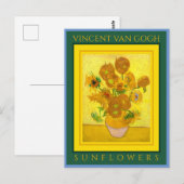 VINCENT VAN GOGH ...SONNENBLUMEN POSTKARTE (Vorne/Hinten)