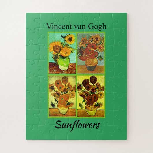 Vincent van Gogh, Sonnenblumen, Puzzle (Vertikal)