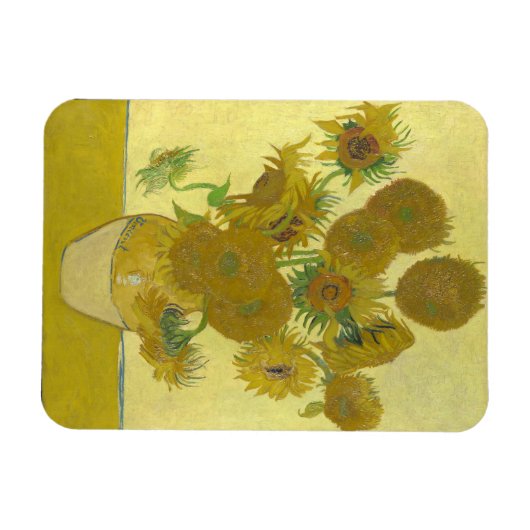 Vincent Van Gogh - Sonnenblumen, vierte Version Magnet (Horizontal)