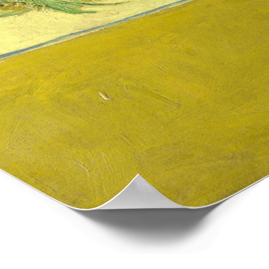 Vincent Van Gogh - Sonnenblumen, vierte Version Poster (Ecke)