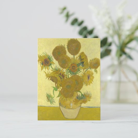 Vincent Van Gogh - Sonnenblumen, vierte Version Postkarte (Stehend Vorderseite)