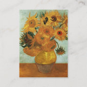 Vincent van Gogh, Sonnenblumen Visitenkarte (Rückseite)