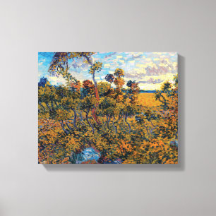Vincent Van Gogh - Sonnenuntergang bei Montmajour Leinwanddruck