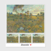 Vincent Van Gogh, Sonnenuntergang in Montmajour Aufkleber (Blatt)