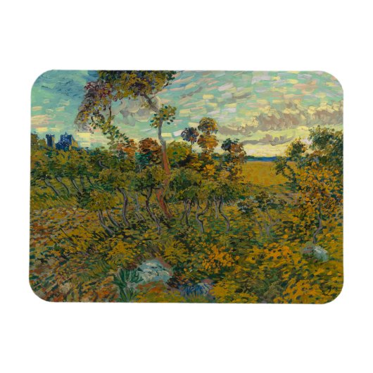 Vincent Van Gogh, Sonnenuntergang in Montmajour Magnet (Horizontal)