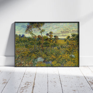 Vincent Van Gogh, Sonnenuntergang in Montmajour Poster