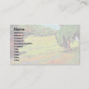 Vincent Van Gogh - Sonnige Rasen im öffentlichen P Visitenkarte