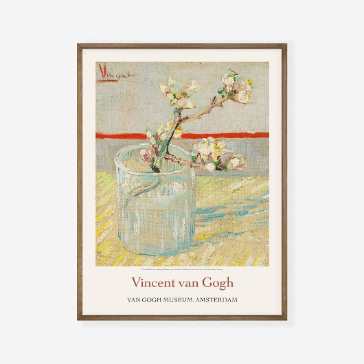 Vincent Van Gogh Sprig über die blühende mandelart Poster