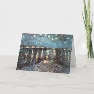 Vincent Van Gogh - Starlight Over the Rhone Feiertagskarte