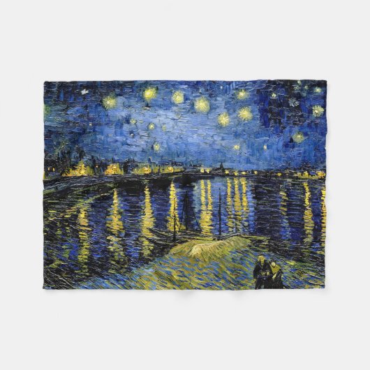 Vincent Van Gogh Starry Night 1888 Fleece Blanket (Vorderseite (Horizontal))