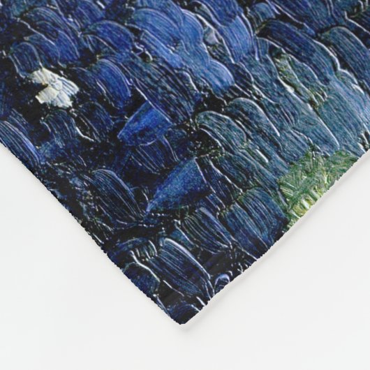 Vincent Van Gogh Starry Night 1888 Fleece Blanket (Ecke)
