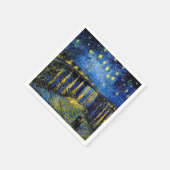 Vincent Van Gogh Starry Night 1888 Paper Napkins Serviette (Ecke)