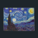 VINCENT VAN GOGH - Starry night 1889 Fußmatte<br><div class="desc">VINCENT VAN GOGH - Starry night 1889Öl auf Leinwand</div>