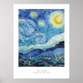 Vincent Van Gogh Starry Night 1889 Kunstausstellun Poster (Vorne)
