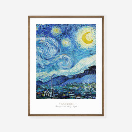 Vincent Van Gogh Starry Night 1889 Kunstausstellun Poster