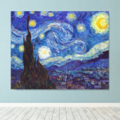 VINCENT VAN GOGH - Starry night 1889 Leinwanddruck (Insitu (Holzboden))