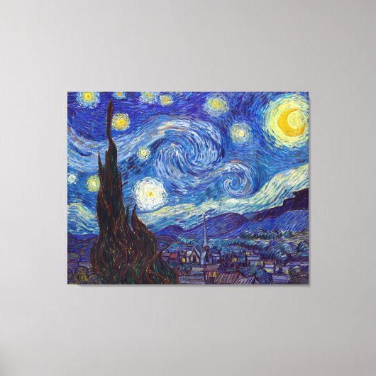 VINCENT VAN GOGH - Starry night 1889 Leinwanddruck (Vorderseite)