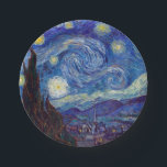 VINCENT VAN GOGH - Starry night 1889 Pappteller<br><div class="desc">VINCENT VAN GOGH - Starry night 1889Öl auf Leinwand</div>