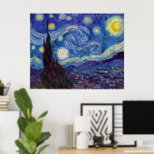 VINCENT VAN GOGH - Starry night 1889 Poster (Heimbüro)