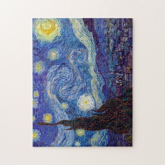 VINCENT VAN GOGH - Starry night 1889 Puzzle (Vertikal)