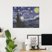Vincent van Gogh - Starry Night 2 Poster (Heimbüro)
