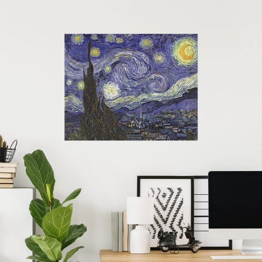 Vincent van Gogh - Starry Night 2 Poster (Heimbüro)