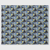 Vincent van Gogh Starry Night Art Gift Geschenkpapier (Flach)