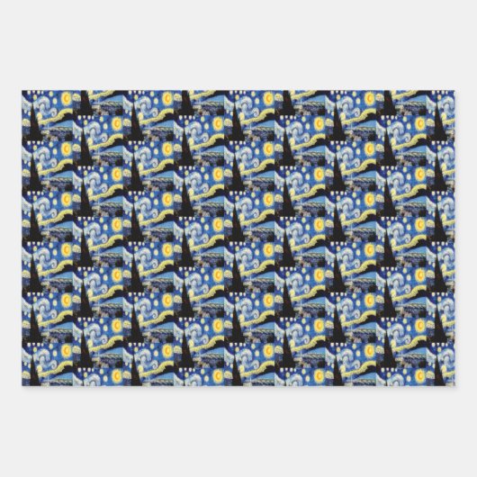 Vincent van Gogh Starry Night Art Gift Geschenkpapier Set (Vorderseite)