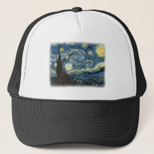 Vincent van Gogh, Starry Night. Berühmte Kunst. Truckerkappe