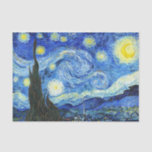Vincent Van Gogh Starry Night Blue Yellow Seidenpapier<br><div class="desc">Vincent Van Gogh Starry Night Blue Yellow</div>