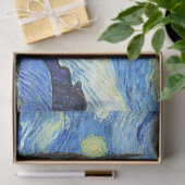 Vincent Van Gogh Starry Night Blue Yellow Seidenpapier (Geschenk)