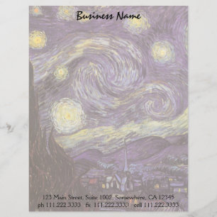 Vincent van Gogh - Starry Night Briefbogen