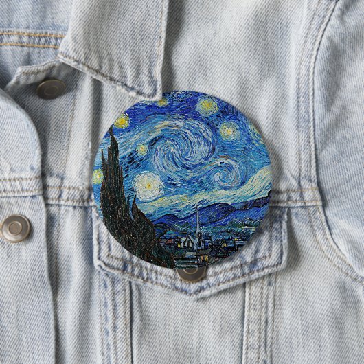 Vincent van Gogh, Starry Night Button (Beispiel)