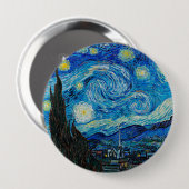 Vincent van Gogh, Starry Night Button (Vorne & Hinten)