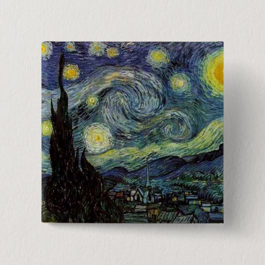 Vincent van Gogh - Starry Night Button (Vorderseite)