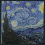 Vincent Van Gogh Starry Night Dinner Napkins Serviette<br><div class="desc">Die Starry Night (Niederländisch: De sterrennacht) ist ein Gemälde des niederländischen Post-Impressionisten Vincent van Gogh. Das Bild zeigt den Blick, der nachts vor seinem Sanitorium-Fenster in Saint-Rémy-de-Provence (in Südfrankreich) liegt, obwohl es tagsüber aus dem Gedächtnis gemalt wurde. Seit 1941 befindet sich das Museum of Modern Art in New York City,...</div>