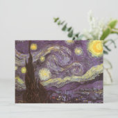 Vincent van Gogh - Starry Night Einladung (Stehend Vorderseite)