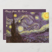 Vincent van Gogh - Starry Night Einladung (Vorne/Hinten)
