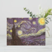 Vincent van Gogh - Starry Night Einladung (Stehend Vorderseite)