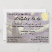 Vincent van Gogh - Starry Night Einladung (Rückseite)