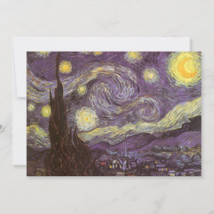 Vincent van Gogh - Starry Night Einladung
