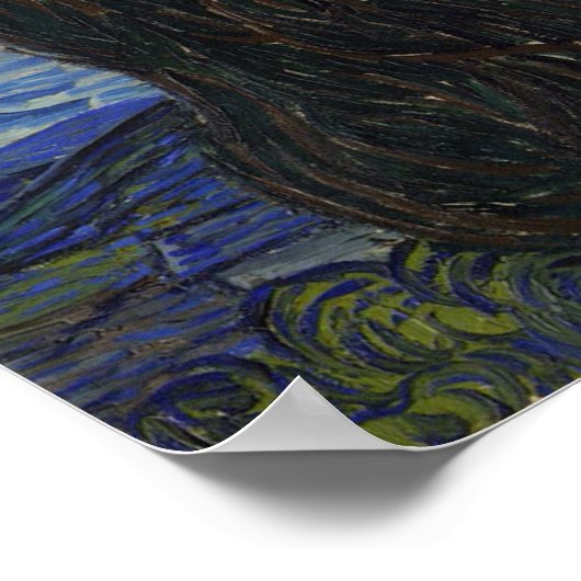 Vincent van Gogh Starry Night Gallery Poster (Ecke)