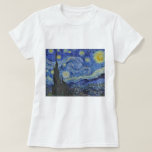 Vincent van Gogh Starry Night Gallery T-Shirt<br><div class="desc">Vincent van Gogh. Starry Night. c) 1889. Öl auf Leinwand. Originelle Kunstmalerei des berühmten niederländischen Post-Impressionisten Vincent van Gogh.</div>
