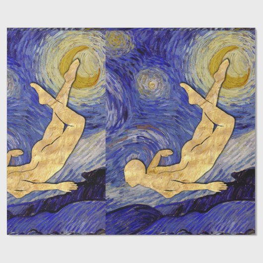 Vincent Van Gogh Starry Night Geschenkpapier (Flach)