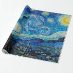 Vincent van Gogh, Starry Night Geschenkpapier<br><div class="desc">Starry Night,  berühmtes Gemälde von Vincent van Gogh</div>