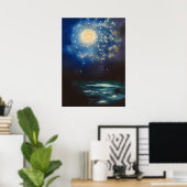 Vincent Van Gogh Starry Night im Ozean Poster (Heimbüro)