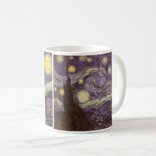 Vincent van Gogh - Starry Night Kaffeetasse (VorderseiteRechts)