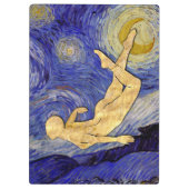 Vincent Van Gogh Starry Night Klemmbrett (Rückseite)