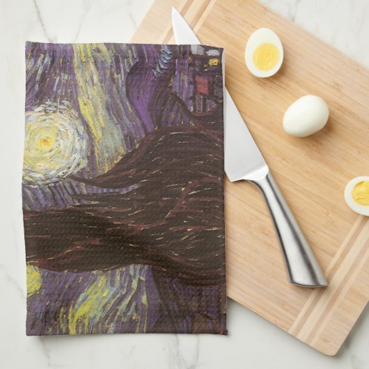 Vincent van Gogh - Starry Night Küchentuch (Viertel Falte)